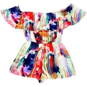 Lightweight Off-the-Shoulder Romper Size S/M